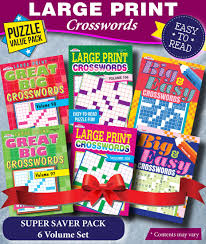 Check spelling or type a new query. Kappa Super Saver Large Print Crosswords Puzzle Pack Set Of 6 Full Size Books Kappa Books