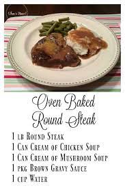 Oven Baked Round Steak This Oven Baked Round Steak Recipe Is Delicious And Easy To Make Req In 2020 Round Steak Recipes Beef Round Steak Recipes Easy Steak Recipes