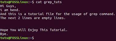 Maybe you would like to learn more about one of these? How To Use Grep Command In Linux With Examples Foss Linux