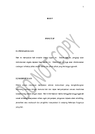 Sistematika tesis bab i pendahuluan. Pdf Bab 5 Kesimpulan Pdf Nur Falah Academia Edu