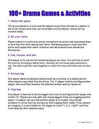 Drama Games Activities Drama Games Drama Games For Kids Drama Activities