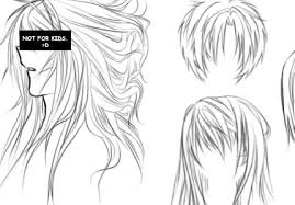 Easy sketch and inking for curly hair. Anime Hair Sketch Anime Wallpapers