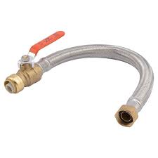 Puresec 3/8 water line fittings 3/8 push to connect fittings for 3/8 od tubing(3/8 ball valve+3/8 t fitting+y+l+i, pack of 10) 4.6 out of 5 stars 105 $10.99 $ 10. Sharkbite 18 In 3 4 In Push To Connect Inlet X 3 4 In Fip Outlet Braided Stainless Steel Water Heater Connector In The Appliance Supply Lines Drain Hoses Department At Lowes Com