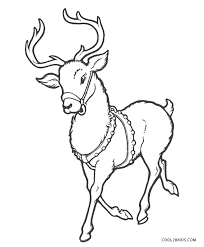 Printable santa and reindeer coloring page for kids. Free Printable Reindeer Coloring Pages For Kids