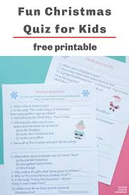 Make sure to grab a piece of paper and write down all your answers. Fun Christmas Quiz For Kids