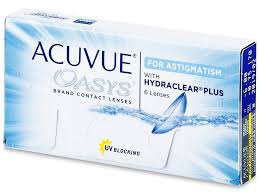 In essence, a toric lens is shaped in a way that neutralizes the effect of your astigmatism. Acuvue Oasys For Astigmatism 6 Lenses Alensa Uk