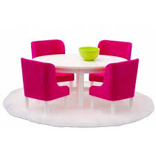 Giselle velvet dining chairs, set of 2, pink, gold base by meridian furniture (73) $343. Lundby Smaland Dining Room Set Hot Pink The Dolls House Boutique