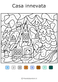 Conta E Colora 48 Disegni Da Colorare In Base Ai Numeri Disegni Da Colorare Disegni Colori