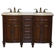 This vanity is a beautiful choice for any bathroom design. 52 Inch Small Brown Double Sink Bathroom Vanity Granite Traditional Traditional Bathroom Vanities And Sink Consoles By Luxury Bath Collection Houzz