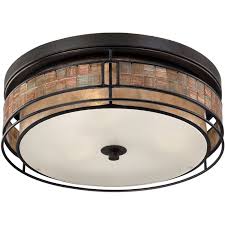Chandelier (tribute to sia) — universale. Quoizel Mclg1616rc Renaissance Copper Laguna 3 Light 16 Wide Flush Mount Ceiling Fixture With Mica And Mosaic Tile Shade Lightingdirect Com