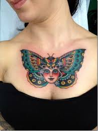 Butterfly chest tattoo black female. Sizzling Butterfly Tattoo Designs For Ladies Chest Tattoos For Women Traditional Chest Tattoo Cool Chest Tattoos