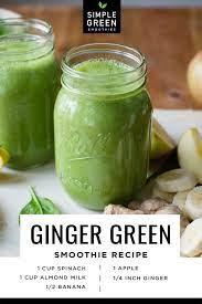 Pineapple Ginger Smoothie Simple Green Smoothies Recipe Ginger Smoothie Antioxidant Smoothie Green Smoothie Ginger