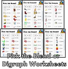 Everything is without my glasses! Pick The Consonant Digraphs And Blends Worksheets Editable Making English Fun