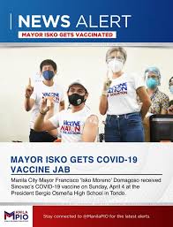 Masakit ang aking katawan ngayon, the mayor said in a statement. Look Mayor Isko Gets Covid 19 Vaccine Jab Lungsod Ng Maynila