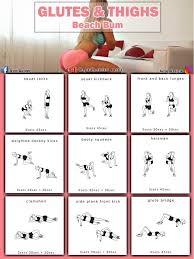 Look for opportunities throughout your day to exercise your glutes, whether it's taking the stairs instead of the elevator or squatting to pick something up rather than bending over at the waist. Complete Lower Body Workout Quads Gym Exercise Chart Facebook