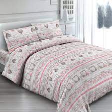 Copripiumino 100 Cotone Love Tirolo Cuori Rosa Con Patella Italy Sweet Home Copripiumino Completo Lenzuola Lenzuola