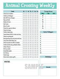 Animal Crossing New Horizons Weekly Checklist To Dos Etsy Animal Crossing Animal Crossing Guide Animal Crossing Qr