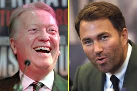 Frank Warren says he would beat Eddie Hearn in a fight despite age, height  and weight disadvantages