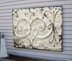Architectural Salvage Wall Decor Antique Tin Ceiling Tile Rustic Wall Decor Large Industrial Wall A Antique Tin Ceiling Tile Antique Ceiling Tin Tin Ceiling