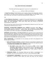 It also serves to protect both parties. Sale Purchase Agreement Template Business Common Law