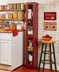 Tall Kitchen Storage Cabinet Tower Country Slim Wood Pantry Shelves Doors Rustic Unbranded Ru Rustic Country Kitchens Country Kitchen Designs Country Kitchen