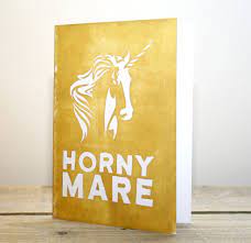 UNICORN Greetings Card 'horny Mare' - Etsy