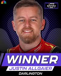 Justin Allgaier's your NASCAR Xfinity Series WINNER at Darlington! 🏁