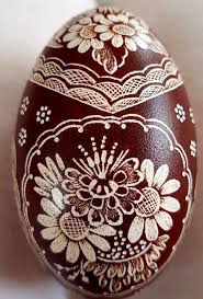 Braunes Ganseei Gekratzt Carved Eggs Shabby Chic Easter Easter Eggs