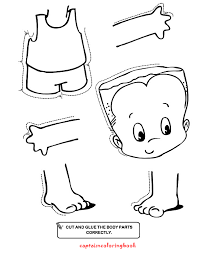 Body parts coloring page for creativemove. Coloring Book Pdf Download