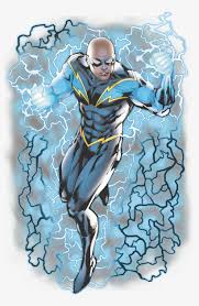 In the new 52 (a reboot of the dc comics universe), black lightning makes his debut where he was paired. Justice League Black Lightning Bolts Men S Slim Fit Black Lightning Dc Comics Png Image Transparent Png Free Download On Seekpng