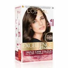 Your hair is a defining feature and one of the first things other people notice about you when you introduce yourself. L Oreal Paris Excellence Creme Hair Color 4 Natural Dark Brown 72ml 100g Ebay
