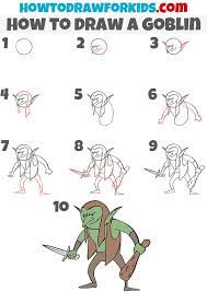 How To Draw A Goblin | Easy Drawings, Drawing Tutorial Easy, Drawings