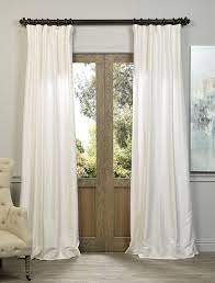 Off white semi sheer curtains 84 inches long faux linen off white sheers curtain for bedroom living room girls kids room 2 panels 52x84. Off White Textured Vintage Faux Dupioni Silk Curtains Half Price Drapes French Country Living Room Custom Drapes