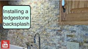 A stacked stone backsplash is an eye catching way to polish any kitchen or bathroom design. Installing A Ledgestone Backsplash Youtube