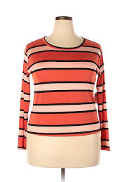Details About Nwt Charlotte Russe Women Orange Long Sleeve T Shirt 1 X Plus