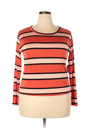 details about nwt charlotte russe women orange long sleeve t shirt 1 x plus