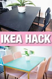 This kitchen/dining room will forever be one of my favourite rooms. Ikea Hack How I Turned A Cheap Bland Table Into A Beautiful And Bold Table Luciana Couto Ikea Hack Marble Tables Design Ikea