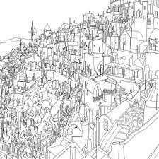 When we think of october holidays, most of us think of halloween. Highly Detailed Coloring Book For Adults Features Famous World Cities Bored Panda