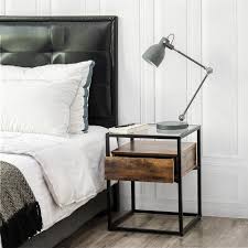 Union Rustic Cioffi End Table In 2020 Side Tables Bedroom Bedside Table Metal Industrial Decor Bedroom