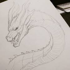 Godzilla King Of Monsters Tumblr Godzilla King Monsters Tumblr Dragon Sketch Dragon Artwork Creature Drawings