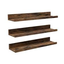 Maybe you would like to learn more about one of these? Vasagle Wall Shelves Set Of 3 Wooden Floating Shelves 15 Inch Long With Front Edge For Framed Pictures Spice Jars