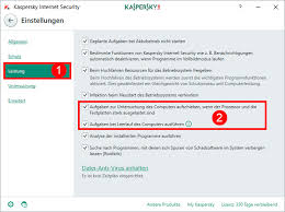 Leerlauf — leerlauf, derjenige tätigkeitszustand einer maschine bezw. Aktivieren Der Untersuchung Bei Leerlauf Des Computers In Kaspersky Internet Security 2018