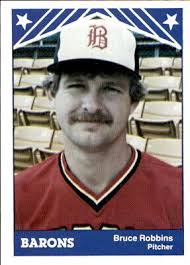 1983 Birmingham Barons TCMA #10 Bruce Robbins Dunkirk Indiana IN Baseball  Card