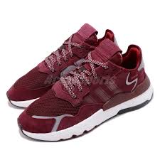 Details About Adidas Originals Nite Jogger 3m Burgundy Silver Reflective Mens Shoes Ee5870