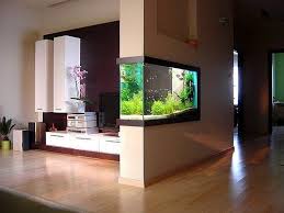 Aquascaping And Interior Design Love How The Aquarium Is Built In The Wall Wall Aquarium House Design Home