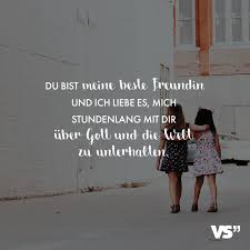 Visual Statements Du Bist Meine Beste Freundin Und Ich Liebe Es Mich Stundenlang Mit Dir Uber Gott Und Die W Zitate Zum Thema Liebe Zitate Visual Statements