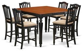 They're often used as space dividers between the kitchen and the rest of the open floor plan and. East West Chelsea 7 Piece 54 Square Counter Height Table Set With 6 Chairs Traditional Dining Sets By Bisonoffice