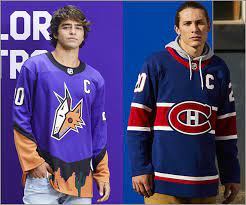 Players will sport the new threads for the following contests at the bell centre: Blake S Takes The Reverse Retro Jerseys Have Arrived Puck Junk