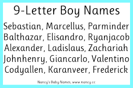 To make the process a little easier, we've compiled this list of the top 100 baby boy names that start with n, based on data from the social security administration. 9 Letter Boy Names Nancy S Baby Names