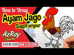 You can save your interactive online coloring pages that you have created in your gallery, print the coloring pages to your printer, or email them to friends and family. Ayam Jago Dengan Warna 3d Siap Tarung Coloring For Kids Art 3d Youtube